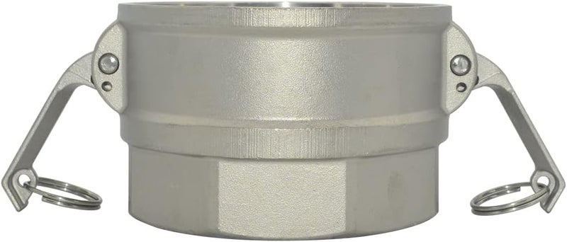 Varmhus Stainless Steel 316 4" Type D Trash Pump Adapter Female Camlock,Type D Cam and Groove Hose Fitting - Image 2